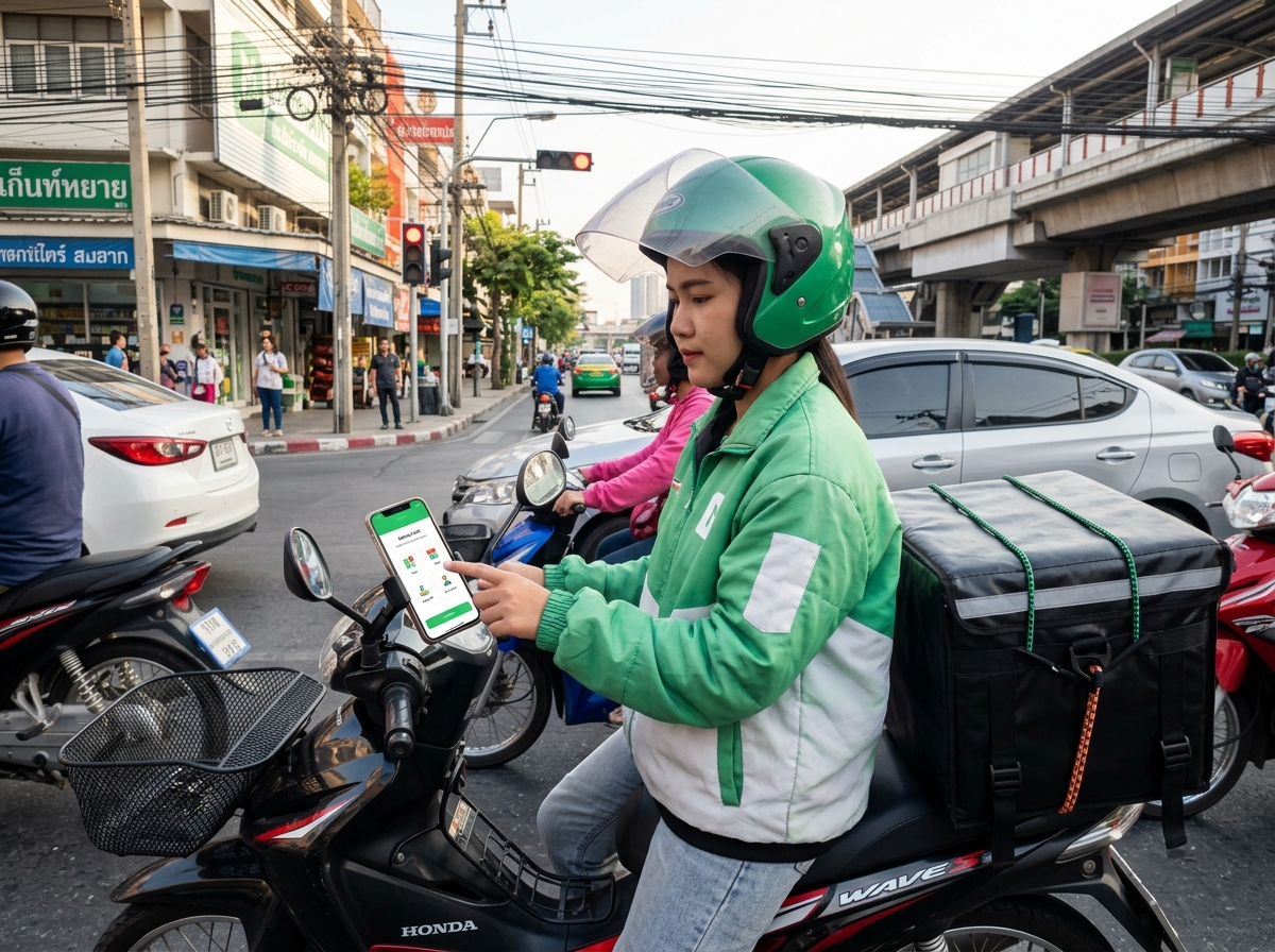 รับส่งอาหารผ่านแอปเดลิเวอรี่
