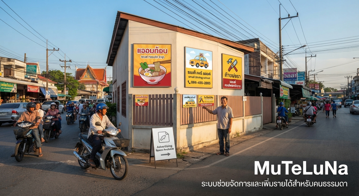 ให้เช่าพื้นที่ผนัง/รั้วบ้านติดป้ายโฆษณา