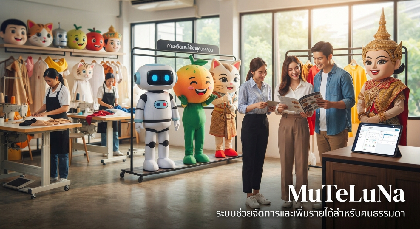 รับผลิต/ให้เช่าชุดมาสคอตสำหรับธุรกิจ