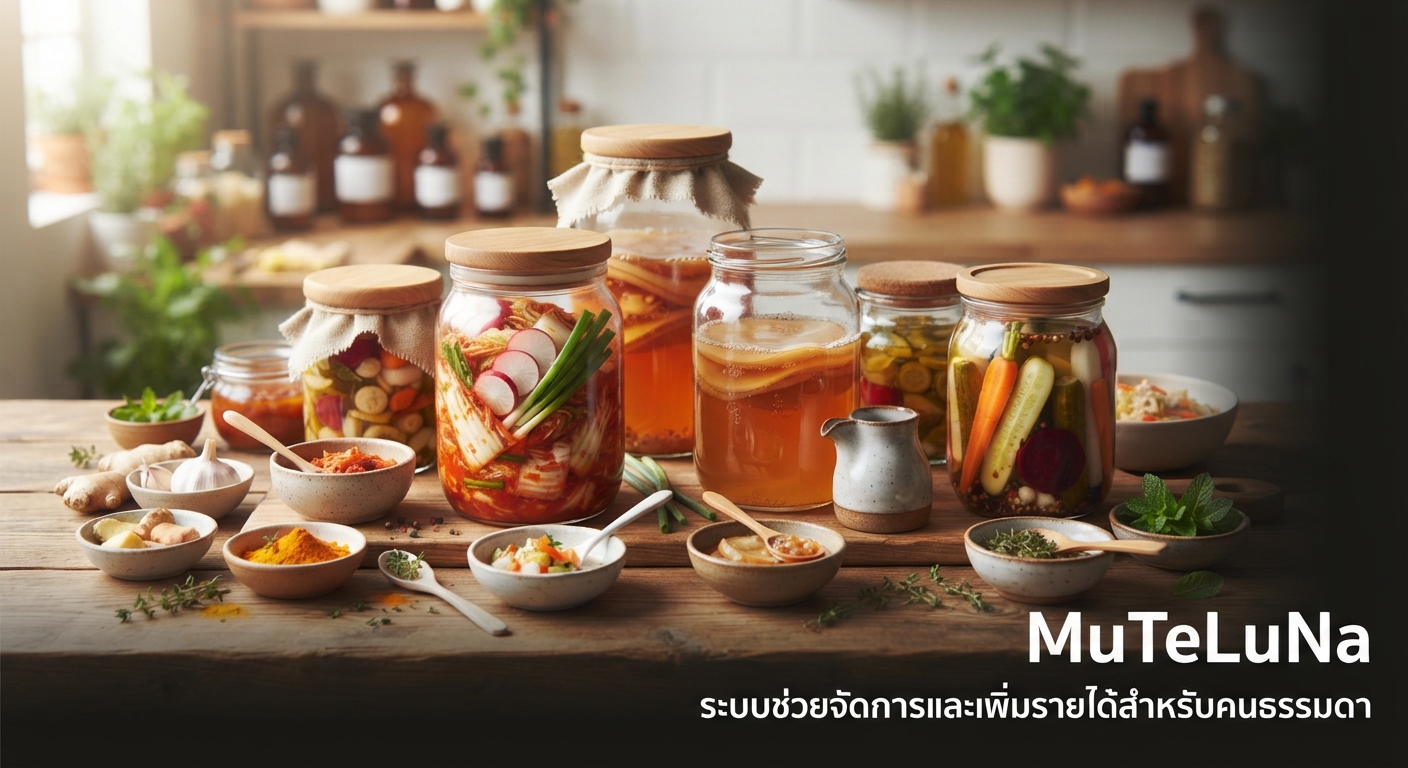 ขายอาหารหมักดอง/คอมบูชะทำเอง