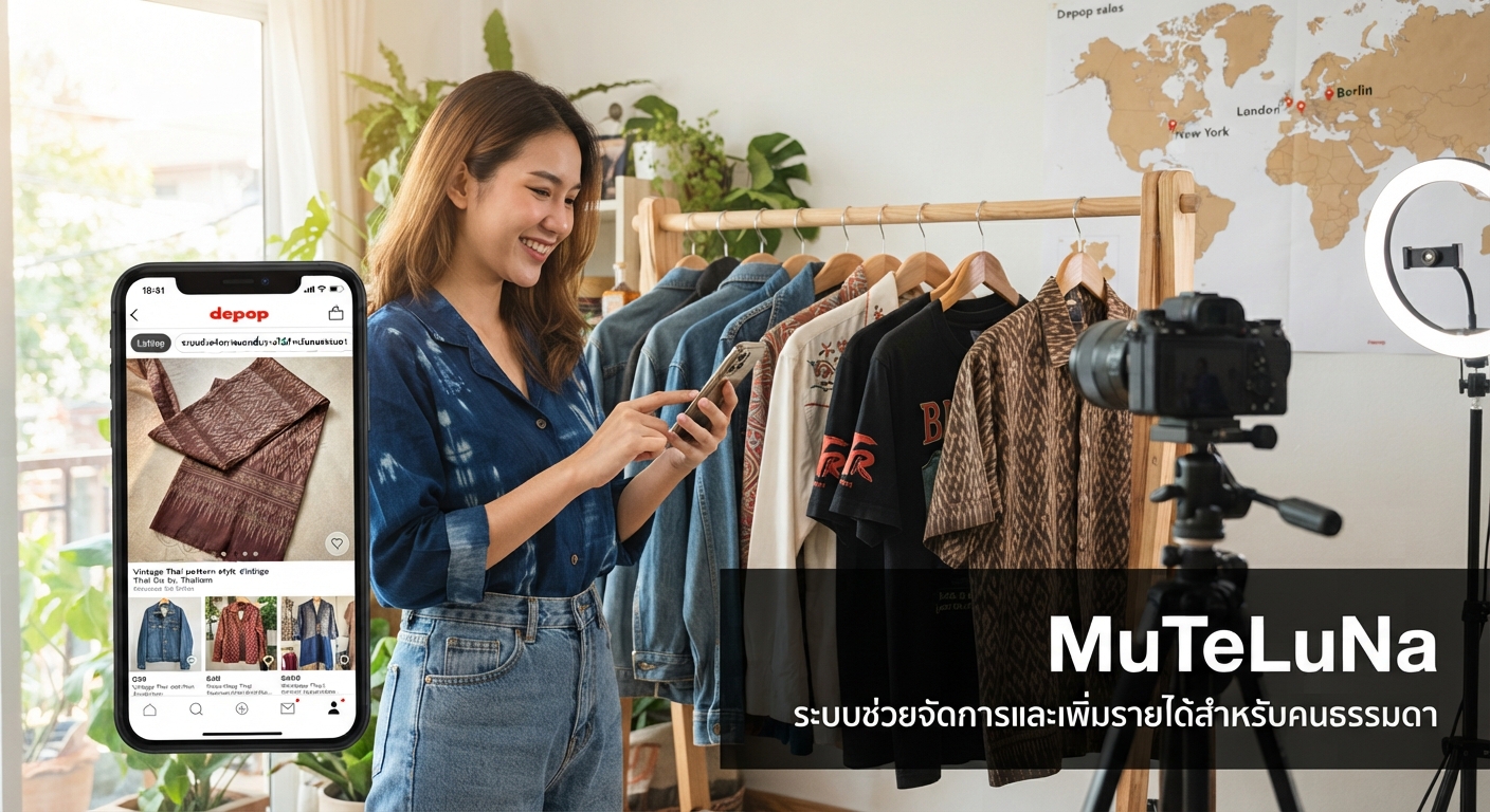 ขายเสื้อผ้าวินเทจผ่าน Depop