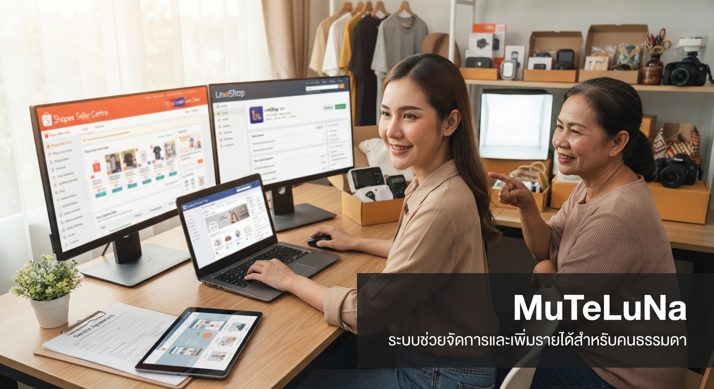 รับเปิดร้านค้าออนไลน์ให้คนอื่น (Shop Setup)