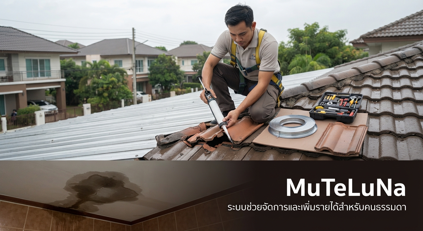 รับซ่อมหลังคารั่ว