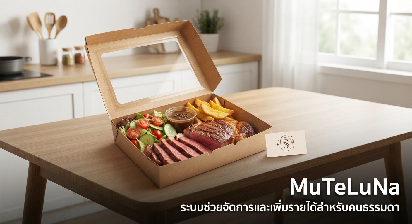 ทำสเต็กกล่องขายเดลิเวอรี่ (ไม่ซื้อแฟรนไชส์)