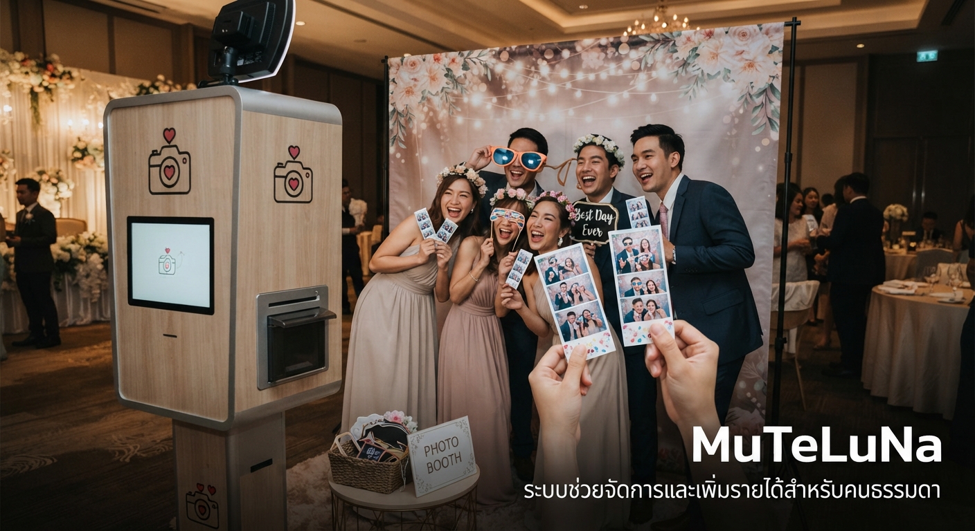 เปิดบูธถ่ายภาพด่วนให้เช่างานอีเวนต์ (Photo Booth)