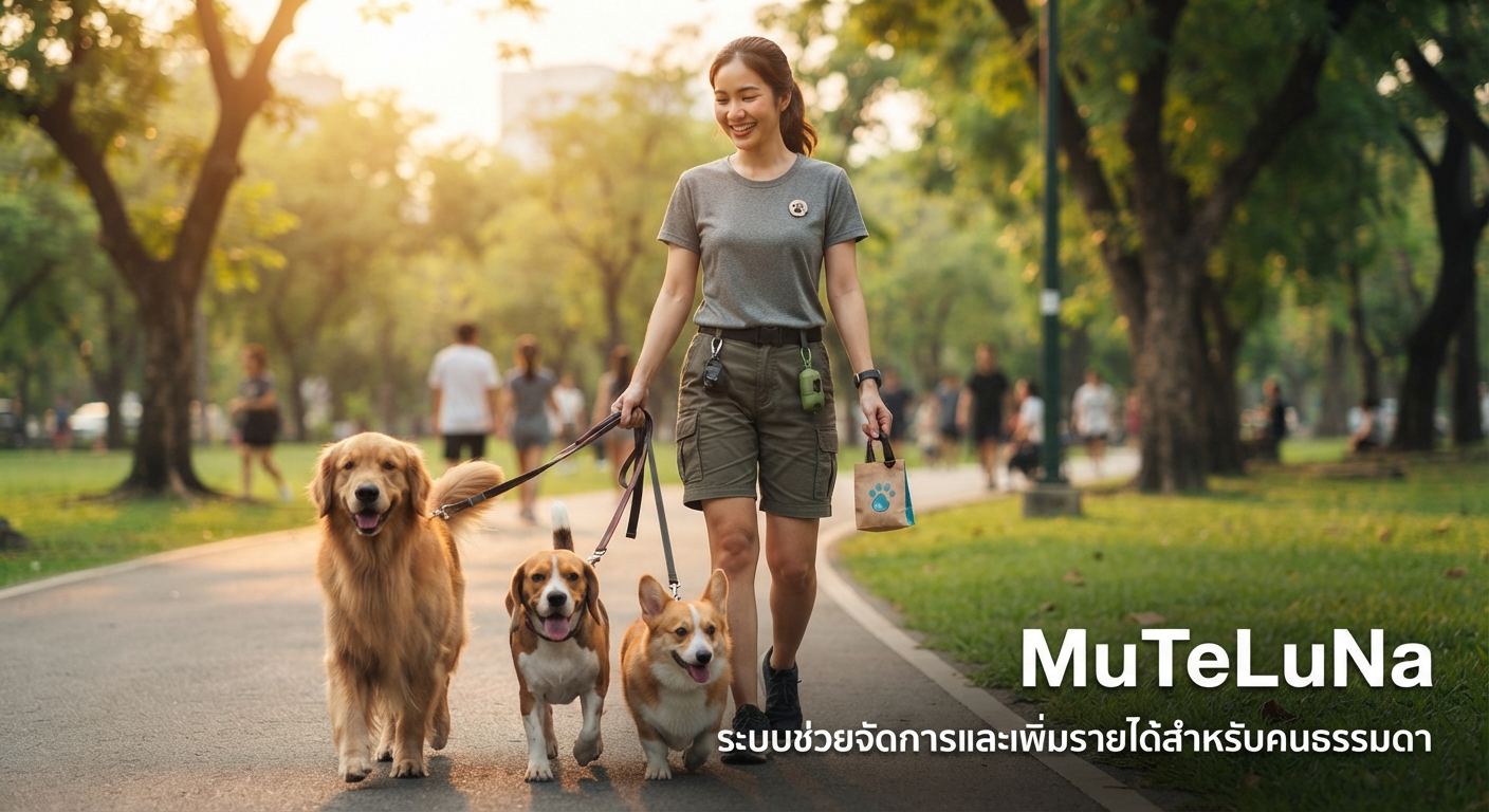 รับพาสุนัขเดินเล่นออกกำลังกาย (Dog Walker)