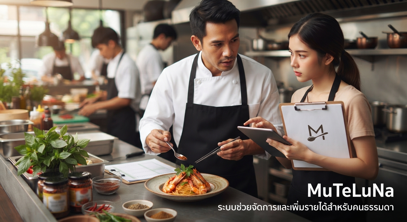รับคิดสูตรอาหาร/เครื่องดื่มให้ร้านค้า