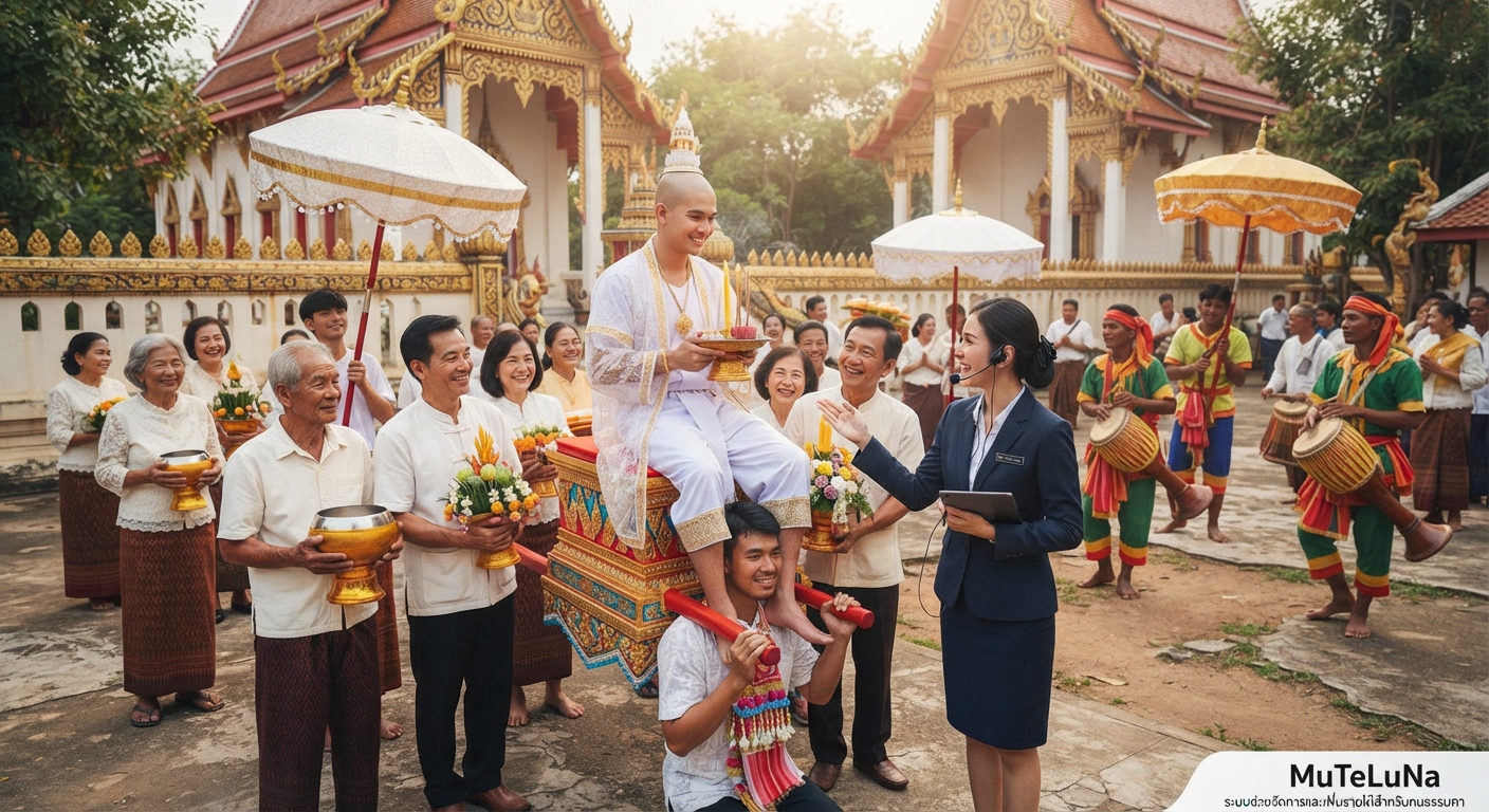 รับเป็นออแกไนซ์จัดงานบวชครบวงจร