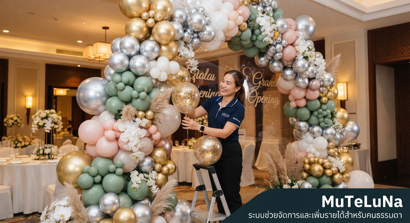 รับจัดตกแต่งลูกโป่งงานอีเวนต์