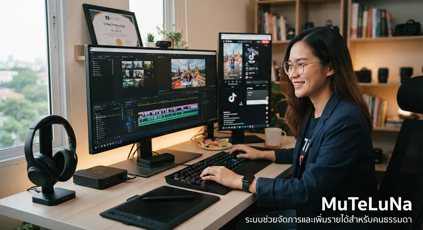 รับตัดต่อวิดีโอให้ YouTuber/TikToker