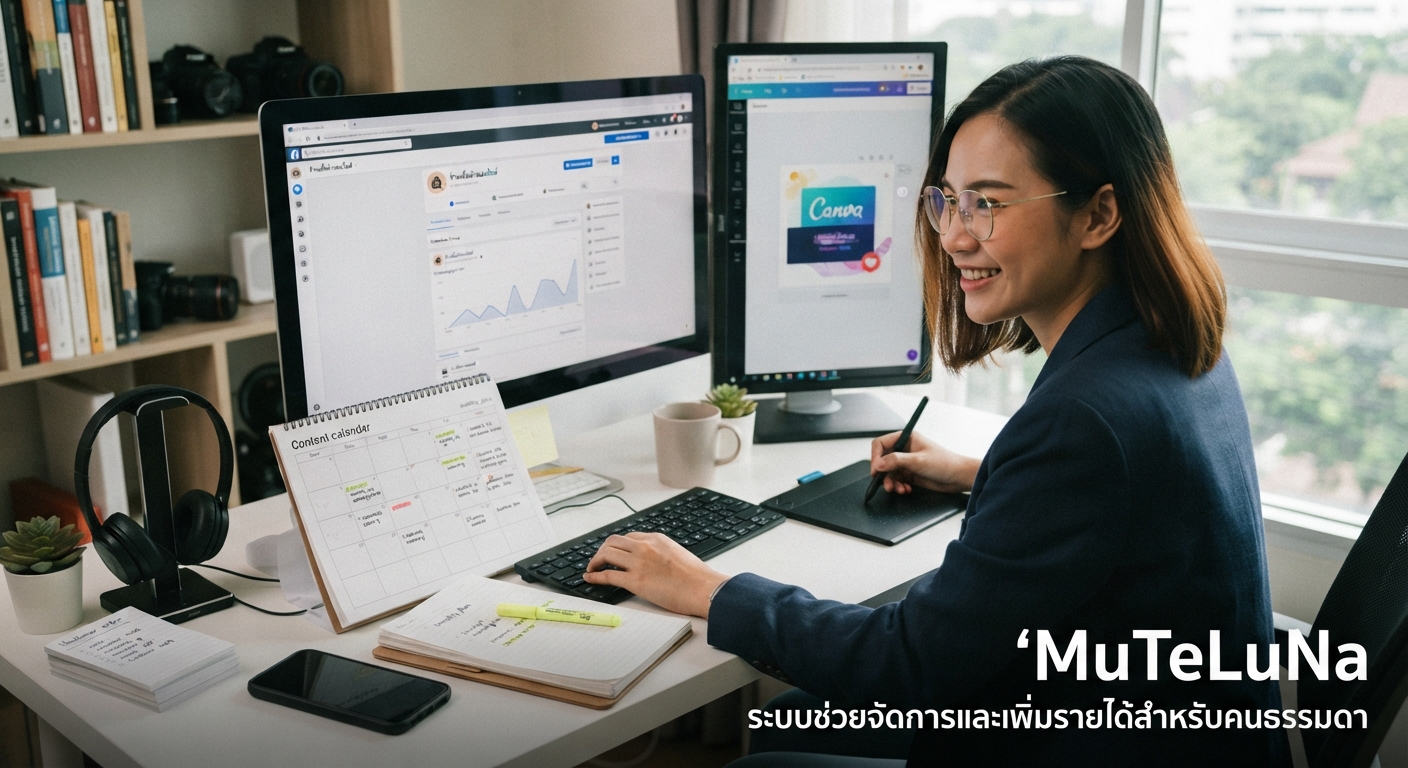 รับเป็นแอดมินดูแลเพจ Facebook ร้านค้า