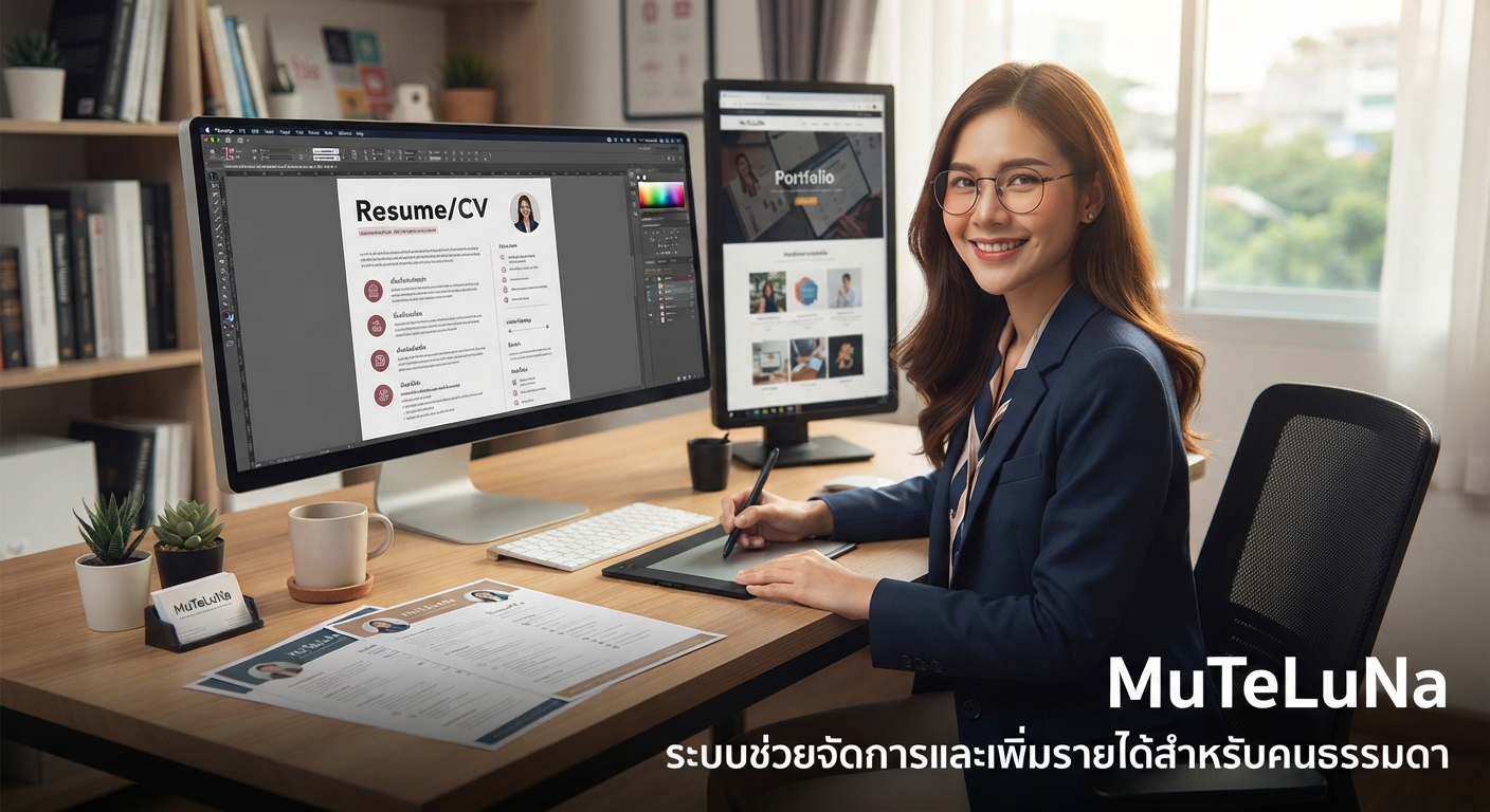 รับทำ Resume/พอร์ตโฟลิโอสมัครงาน