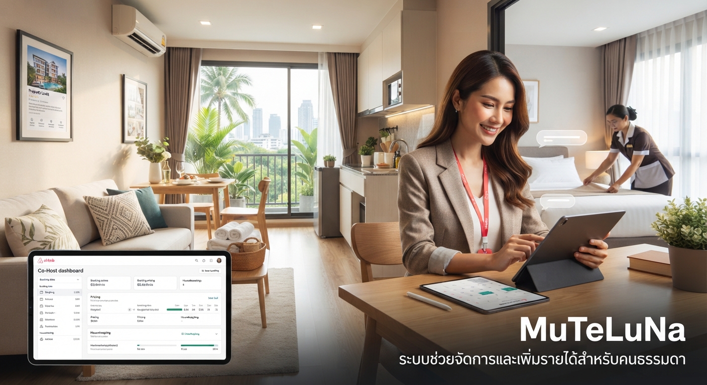 รับเป็น Co-Host ดูแลที่พัก Airbnb ให้เจ้าของ