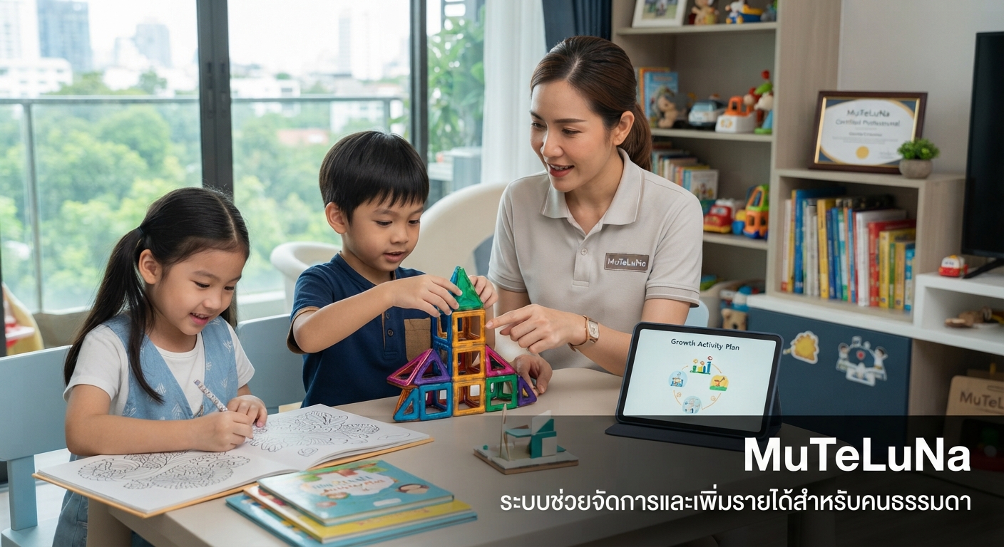 รับเป็นพี่เลี้ยงพัฒนาการเด็ก (วางแผนกิจกรรมเสริมทักษะ)