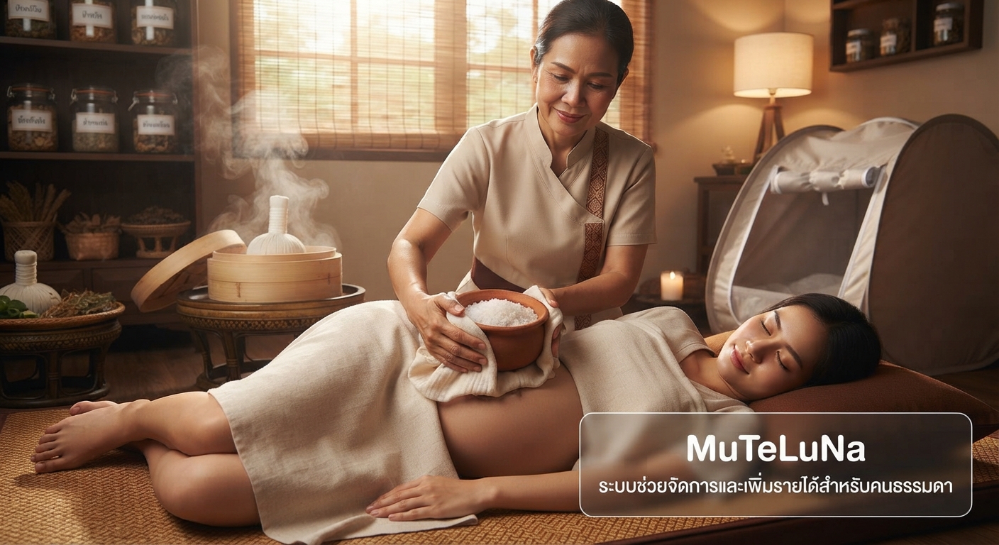 รับอยู่ไฟ/อบสมุนไพร/ทับหม้อเกลือ ให้คุณแม่หลังคลอดถึงบ้าน