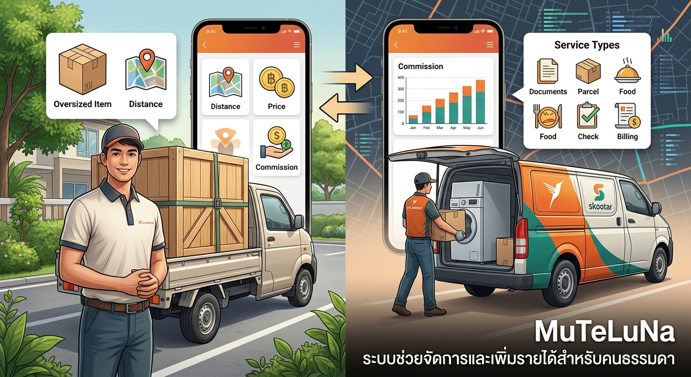 รับจ้างขับรถส่งของ (ใช้รถส่วนตัว)