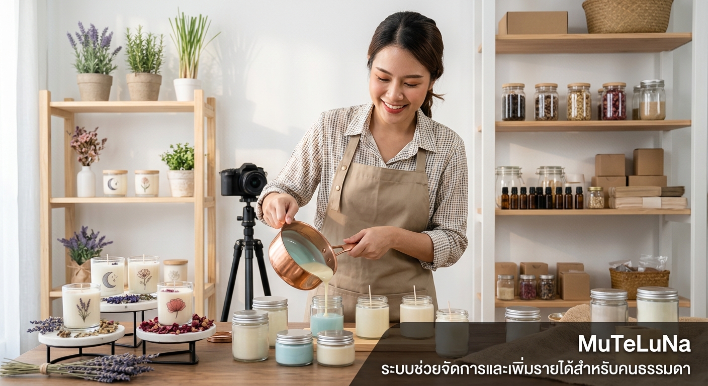 ทำเทียนหอมขาย