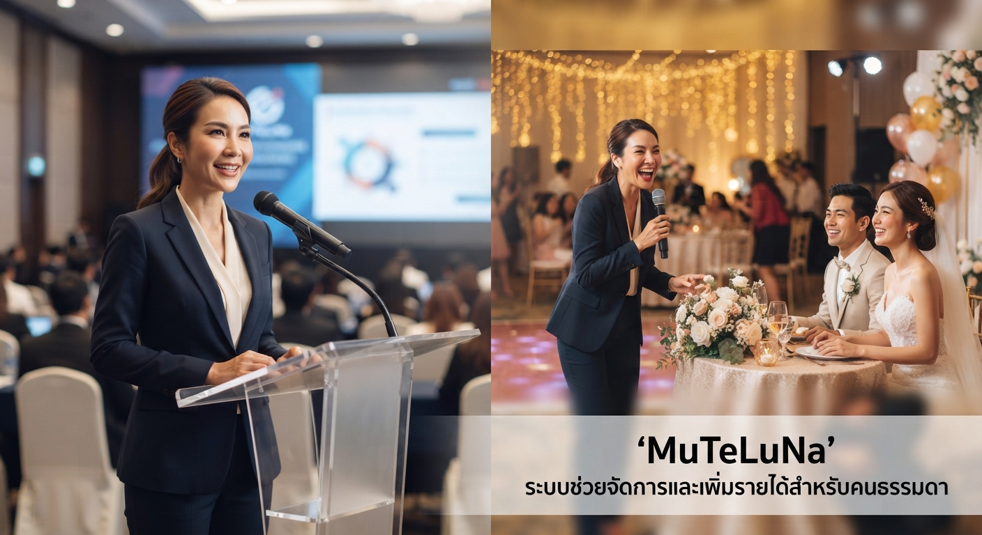 รับเป็นพิธีกร/MC งานอีเวนต์
