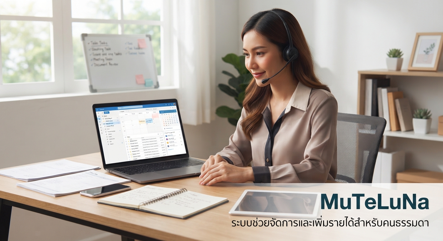 รับเป็นผู้ช่วยส่วนตัวออนไลน์ (Virtual Assistant)