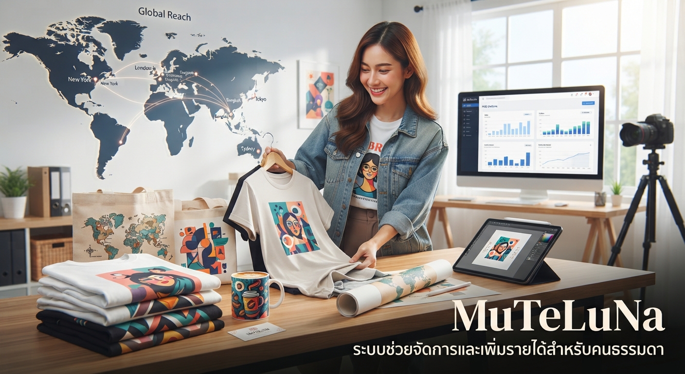 ขายสินค้า Print-on-Demand ผ่านแพลตฟอร์มโลก